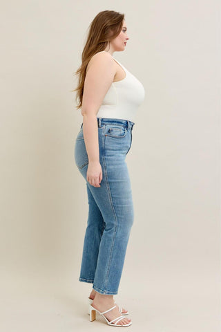 Judy Blue High Waist Vintage Straight Denim Jeans 8607