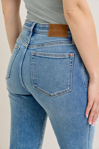 Judy Blue High Waist Vintage Straight Denim Jeans 8607