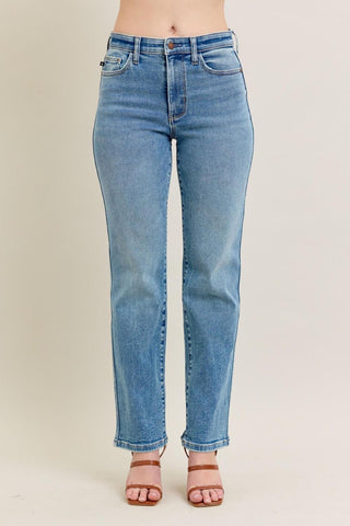 Judy Blue High Waist Vintage Straight Denim Jeans 8607
