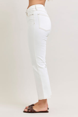 Judy Blue High Waist White Kick Flare Denim Jeans 881080