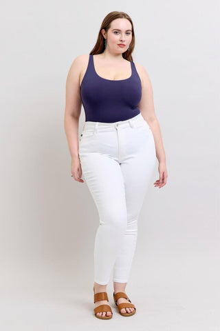 Judy Blue High Waist White Skinny Denim Jeans 82661