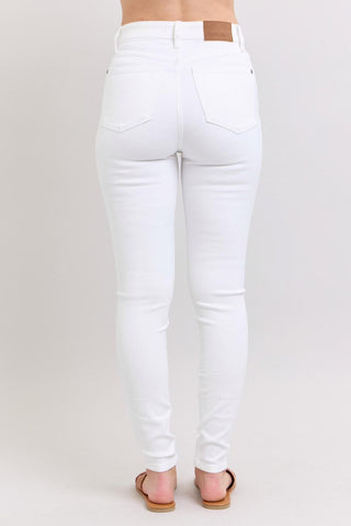 Judy Blue High Waist White Skinny Denim Jeans 82661