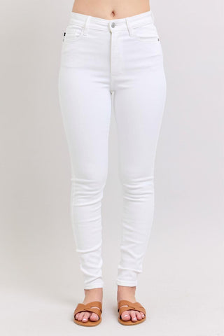 Judy Blue High Waist White Skinny Denim Jeans 82661
