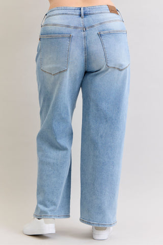 Judy Blue High Waist Wilhemina Rigid Magic Twisted Side Seam Denim Jeans 881013