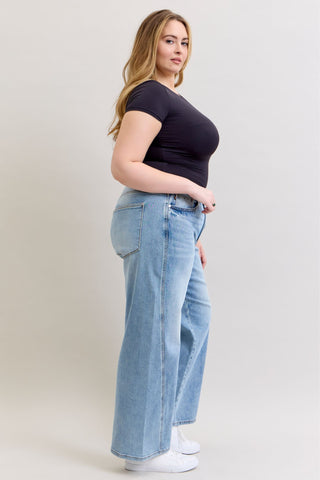 Judy Blue High Waist Wilhemina Rigid Magic Twisted Side Seam Denim Jeans 881013