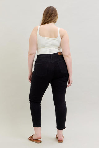 Judy Blue Mid-Rise Black Slim Denim Jeans 88756