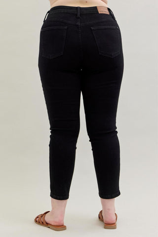 Judy Blue Mid-Rise Black Slim Denim Jeans 88756