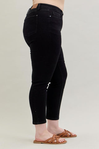 Judy Blue Mid-Rise Black Slim Denim Jeans 88756