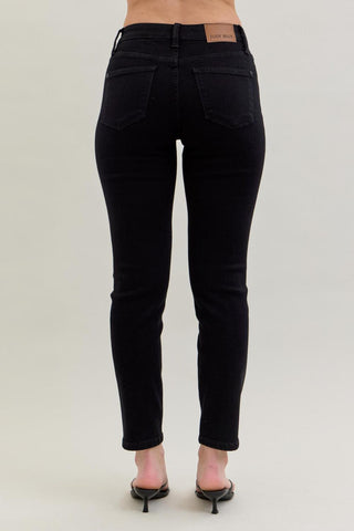 Judy Blue Mid-Rise Black Slim Denim Jeans 88756