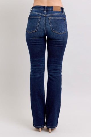 Judy Blue Mid Rise Dark Wash Bootcut Denim Jeans 82586