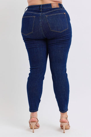 Judy Blue Mid Rise Tummy Control Classic Skinny Denim Jeans 88894