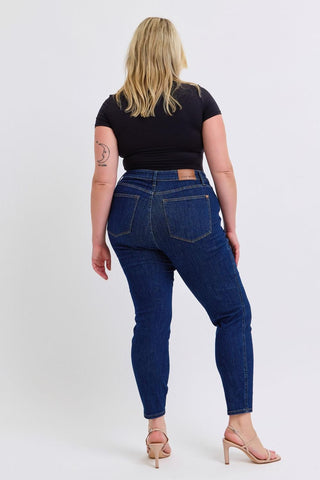 Judy Blue Mid Rise Tummy Control Classic Skinny Denim Jeans 88894