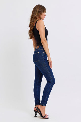 Judy Blue Mid Rise Tummy Control Classic Skinny Denim Jeans 88894