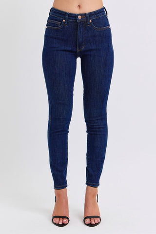 Judy Blue Mid Rise Tummy Control Classic Skinny Denim Jeans 88894