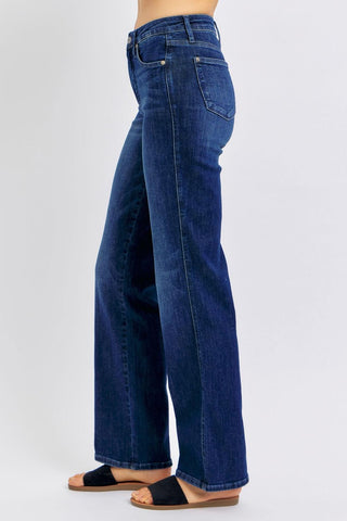 Judy Blue Mid Rise "Tummy Control" Classic Straight Denim Jeans 88861