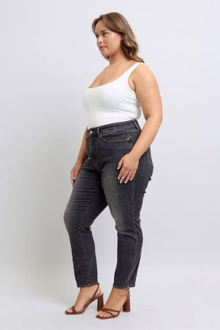 Judy Blue Mid Rise Tummy Control Slim Denim Jeans 88902