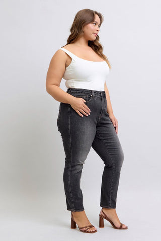Judy Blue Mid Rise Tummy Control Slim Denim Jeans 88902