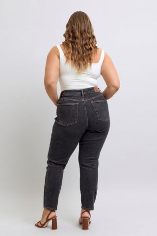 Judy Blue Mid Rise Tummy Control Slim Denim Jeans 88902