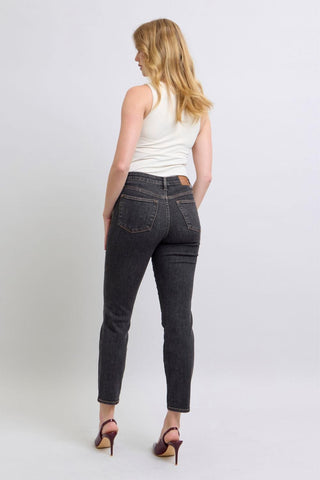 Judy Blue Mid Rise Tummy Control Slim Denim Jeans 88902