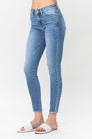 Judy Blue Mid Rise Vintage Skinny Denim Jeans 82548