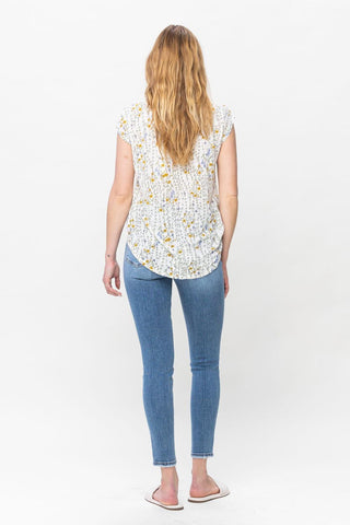 Judy Blue Mid Rise Vintage Skinny Denim Jeans 82548