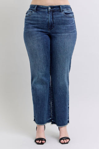 Judy Blue Mid Rise Wide Leg w/ Tint Denim Jeans 82640