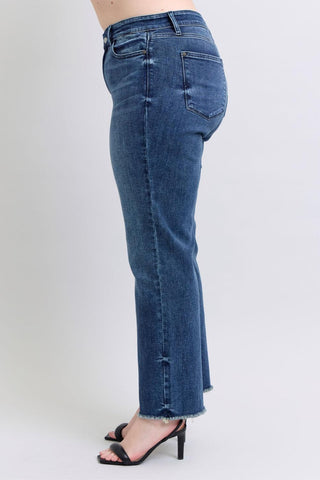 Judy Blue Mid Rise Wide Leg w/ Tint Denim Jeans 82640