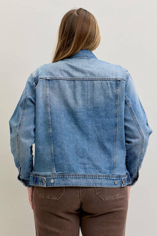 Judy Blue Rigid Magic Boyfriend Denim Jacket 7887
