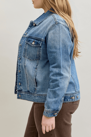 Judy Blue Rigid Magic Boyfriend Denim Jacket 7887