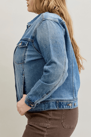 Judy Blue Rigid Magic Boyfriend Denim Jacket 7887