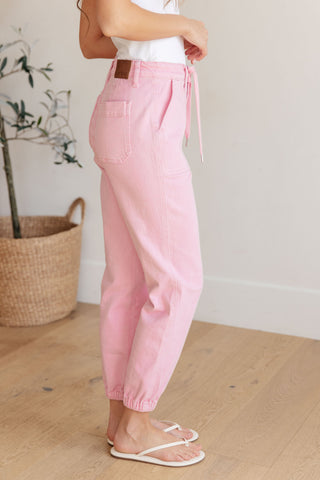 Judy Blue Regina High Rise Garment Dyed Denim Jogger - Exclusive