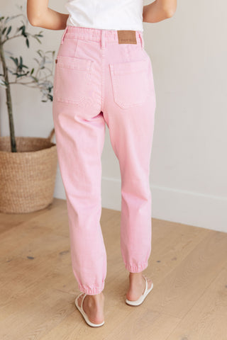 Judy Blue Regina High Rise Garment Dyed Denim Jogger - Exclusive