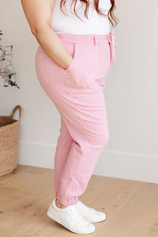 Judy Blue Regina High Rise Garment Dyed Denim Jogger - Exclusive