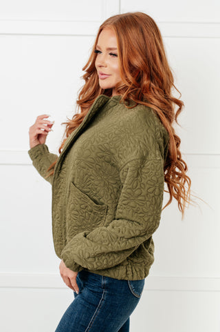 One Eleven North Jungle Explorer Quilted Zip Up Jacket