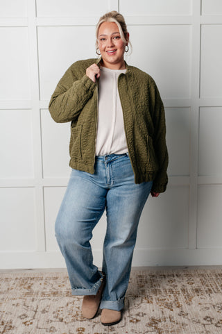 One Eleven North Jungle Explorer Quilted Zip Up Jacket