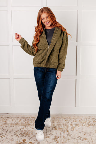 One Eleven North Jungle Explorer Quilted Zip Up Jacket