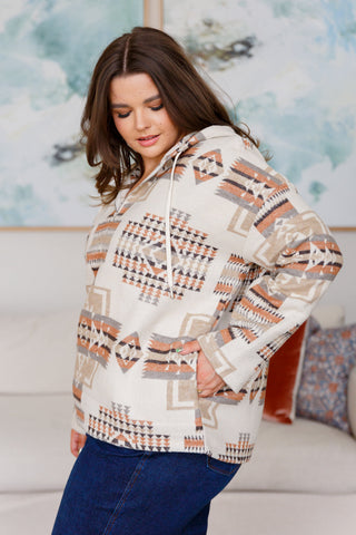 Sew in Love Just Going For It Aztec Hoodie
