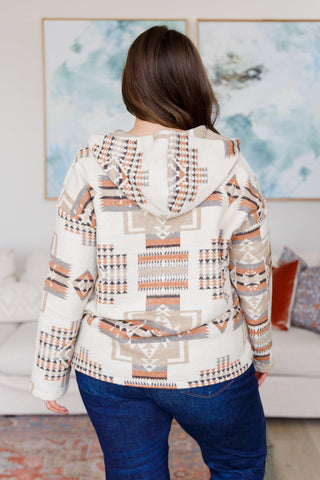 Sew in Love Just Going For It Aztec Hoodie