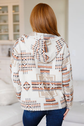 Sew in Love Just Going For It Aztec Hoodie