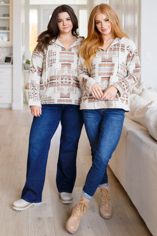 Sew in Love Just Going For It Aztec Hoodie