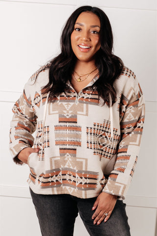 Sew in Love Just Going For It Aztec Hoodie