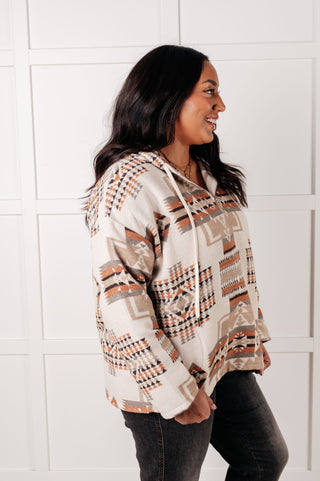 Sew in Love Just Going For It Aztec Hoodie