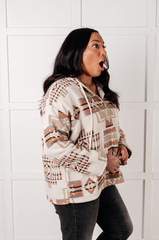 Sew in Love Just Going For It Aztec Hoodie
