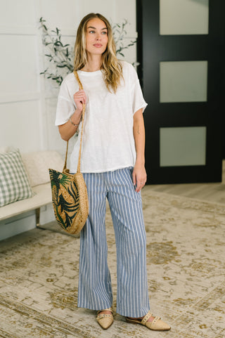 Dear Scarlett Just Like That Relaxed Heather Tee in Ivory