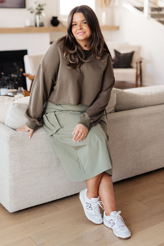 One Eleven North Just a Casual Crop Pullover