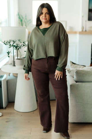 One Eleven North Just a Casual Crop Pullover