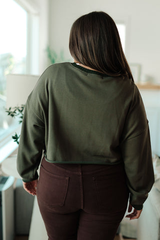 One Eleven North Just a Casual Crop Pullover