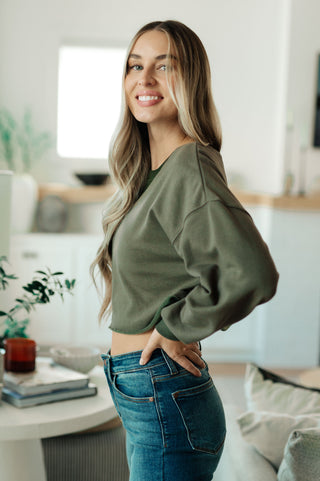 One Eleven North Just a Casual Crop Pullover