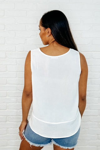 CozyCo Keep it Cool or Crash Out Tank in Off White