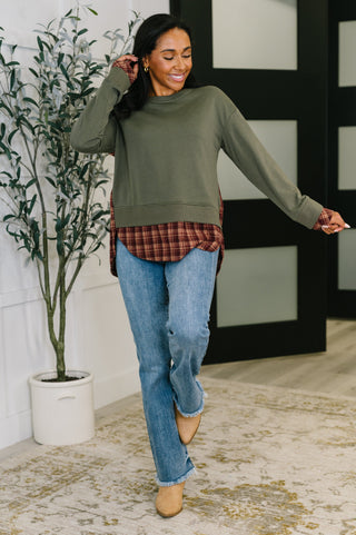 One Eleven North Layer Player Drop Shoulder Long Sleeve Top